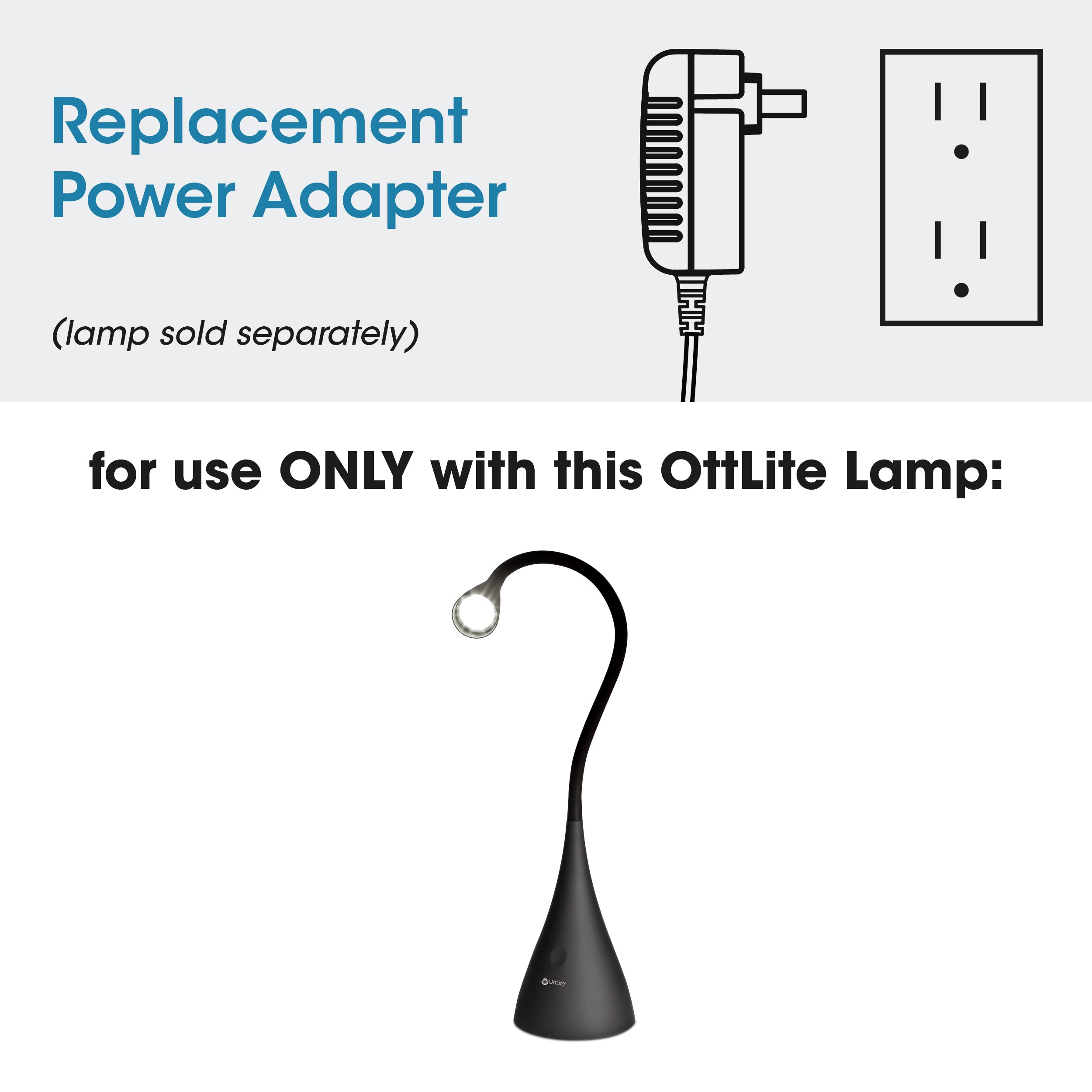 Adapter for LED Flex Neck Desk Lamp PL-0072