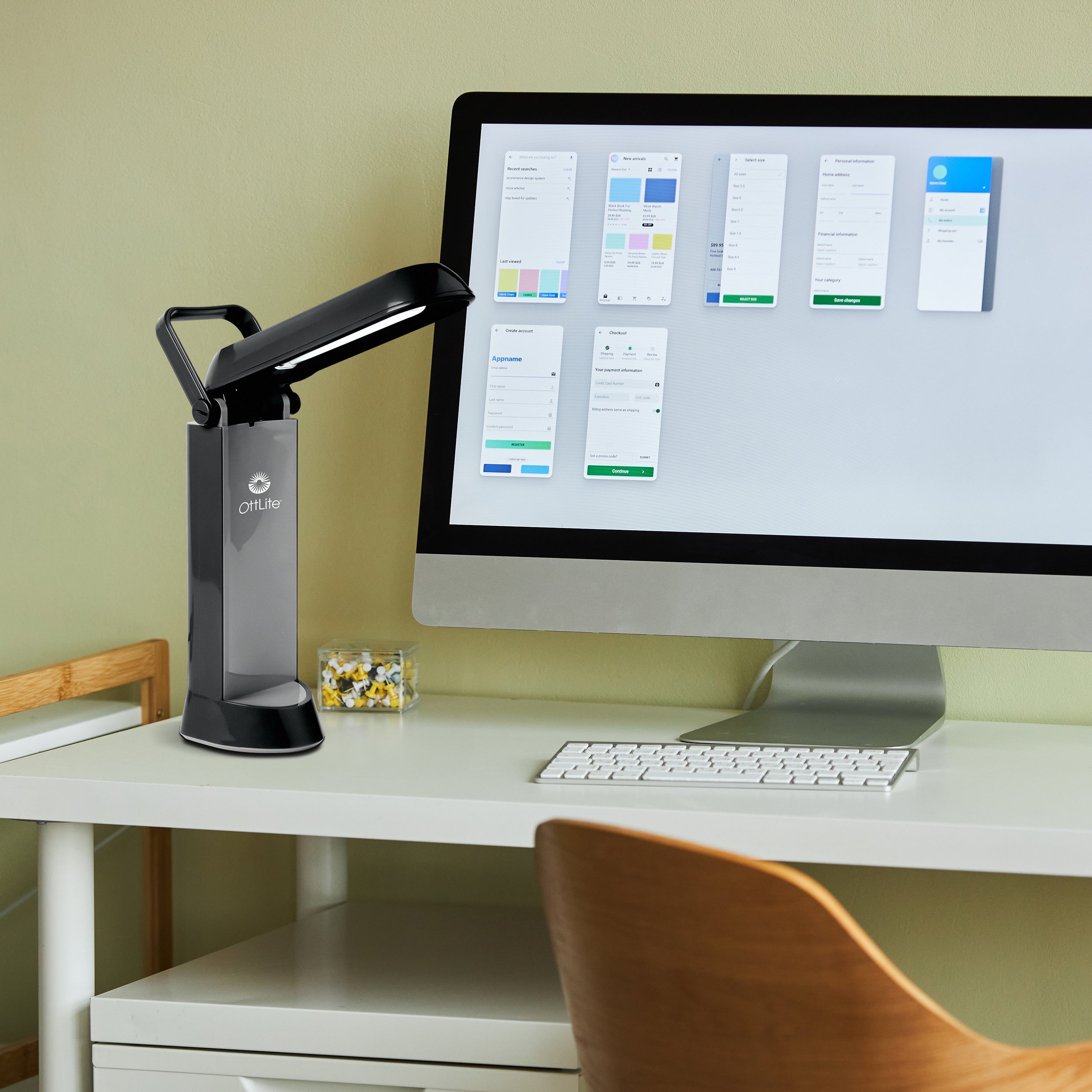 Folding task lamp discount