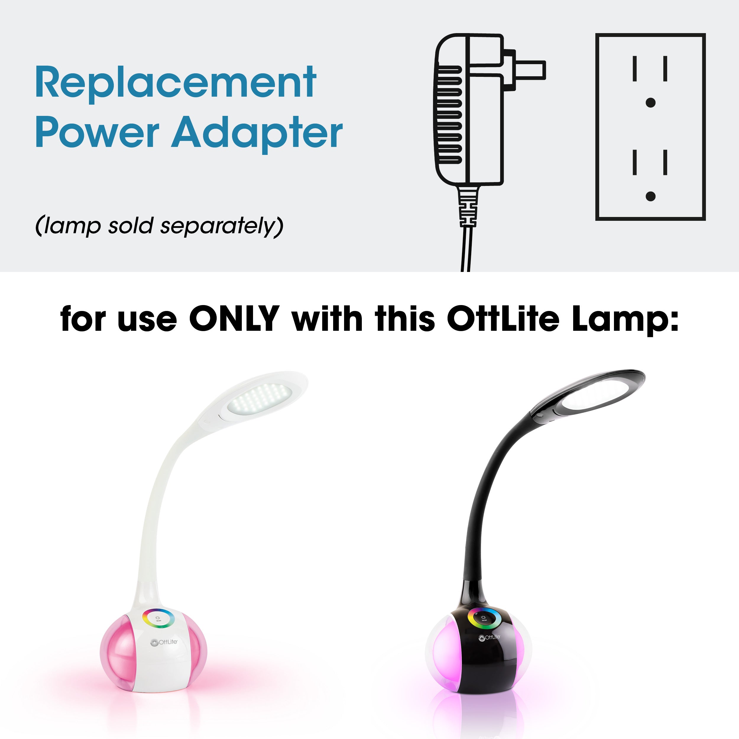 Adapter for OttLite LED Glow Ball