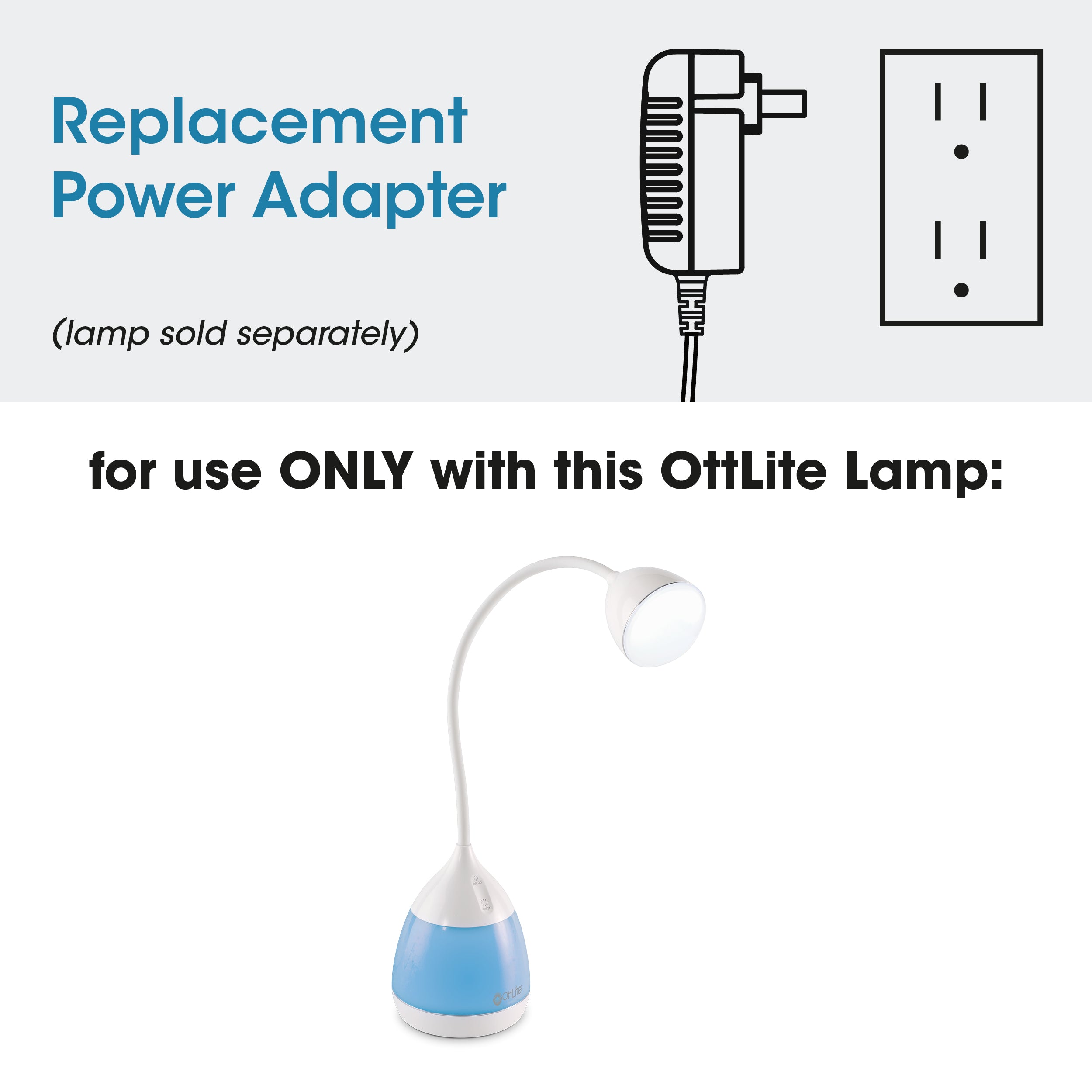 Adapter for Color Changing Cone LED Desk Lamp