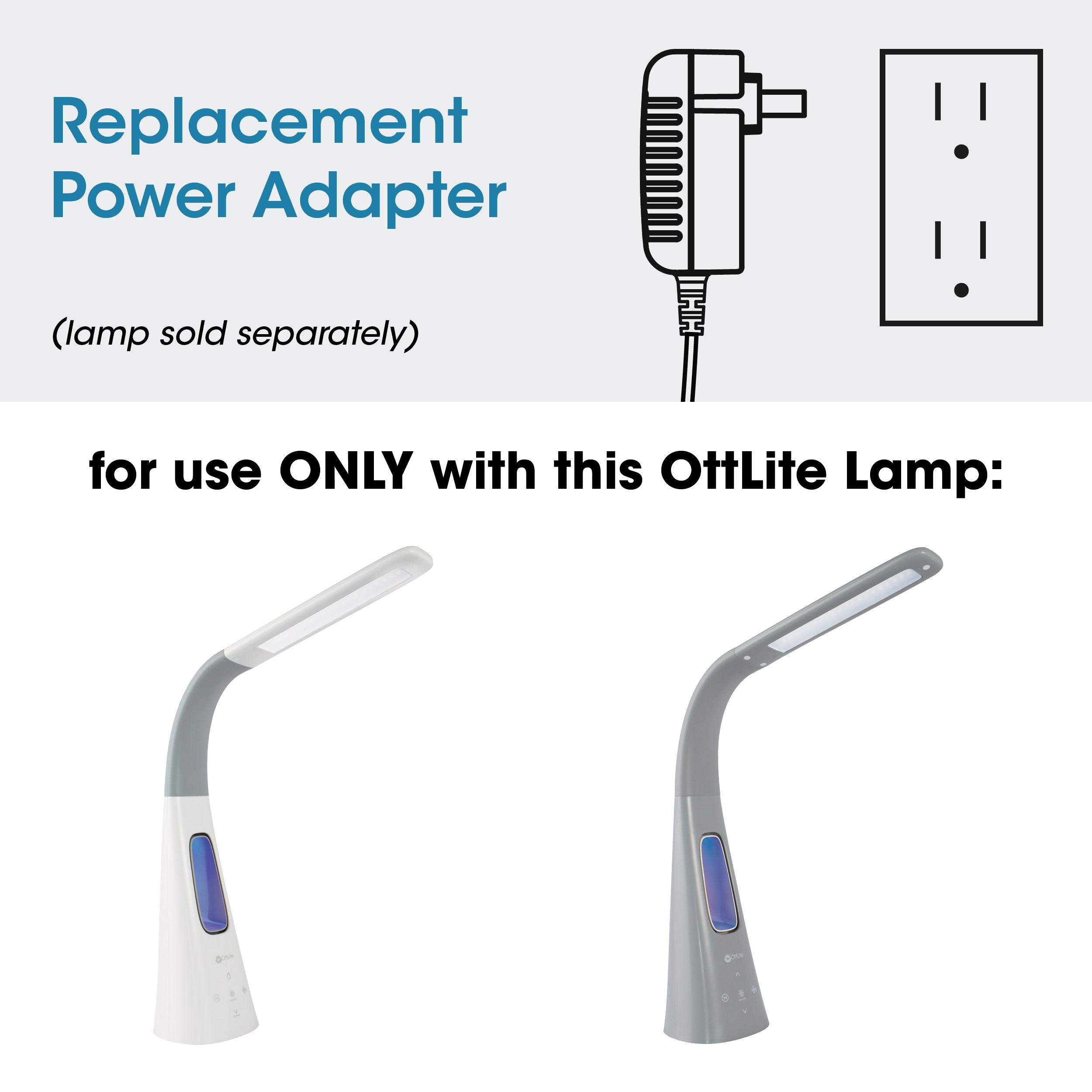 Adapter for OttLite Cool Breeze LED Fan Lamp