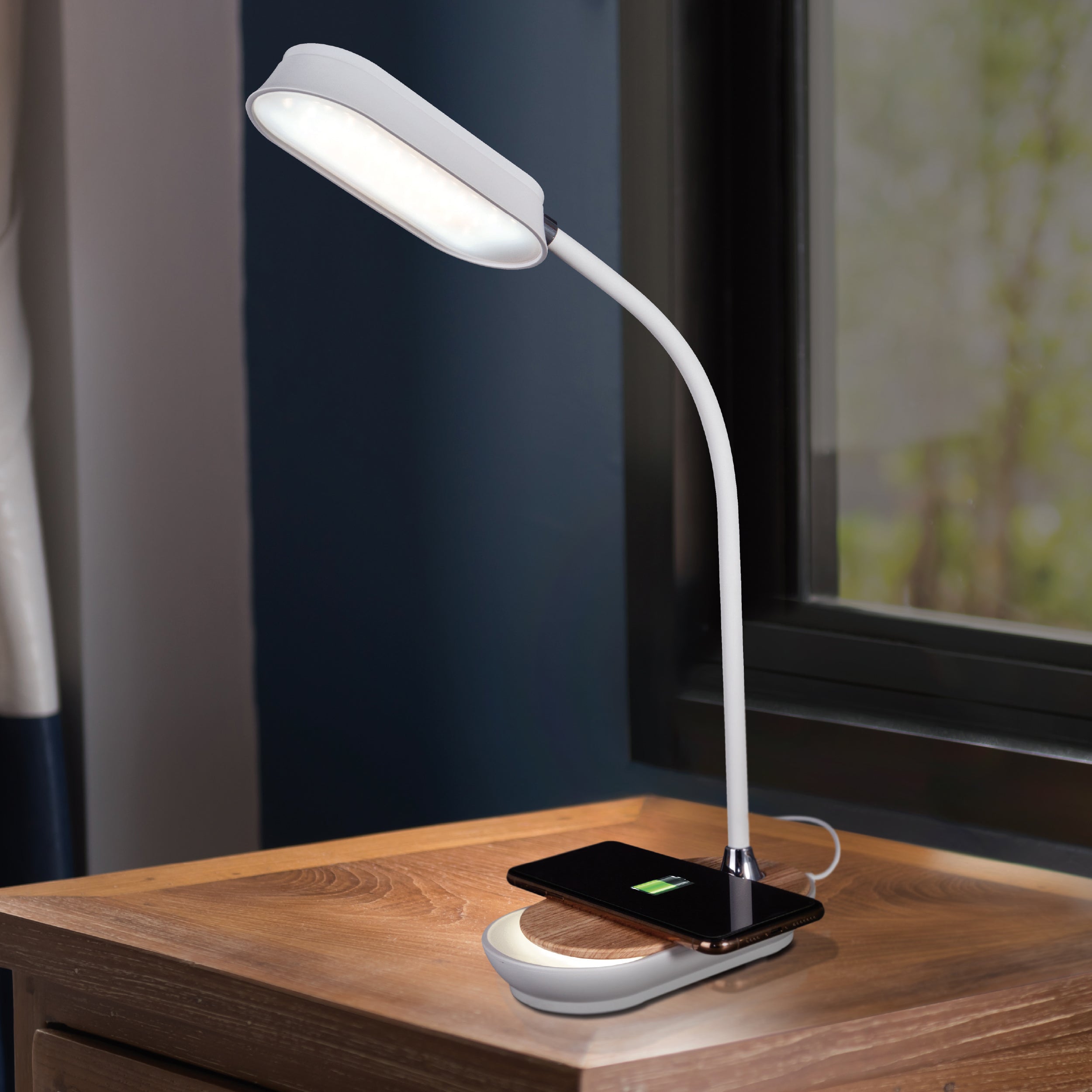 Inspire LED Desk Lamp with Wireless Charging