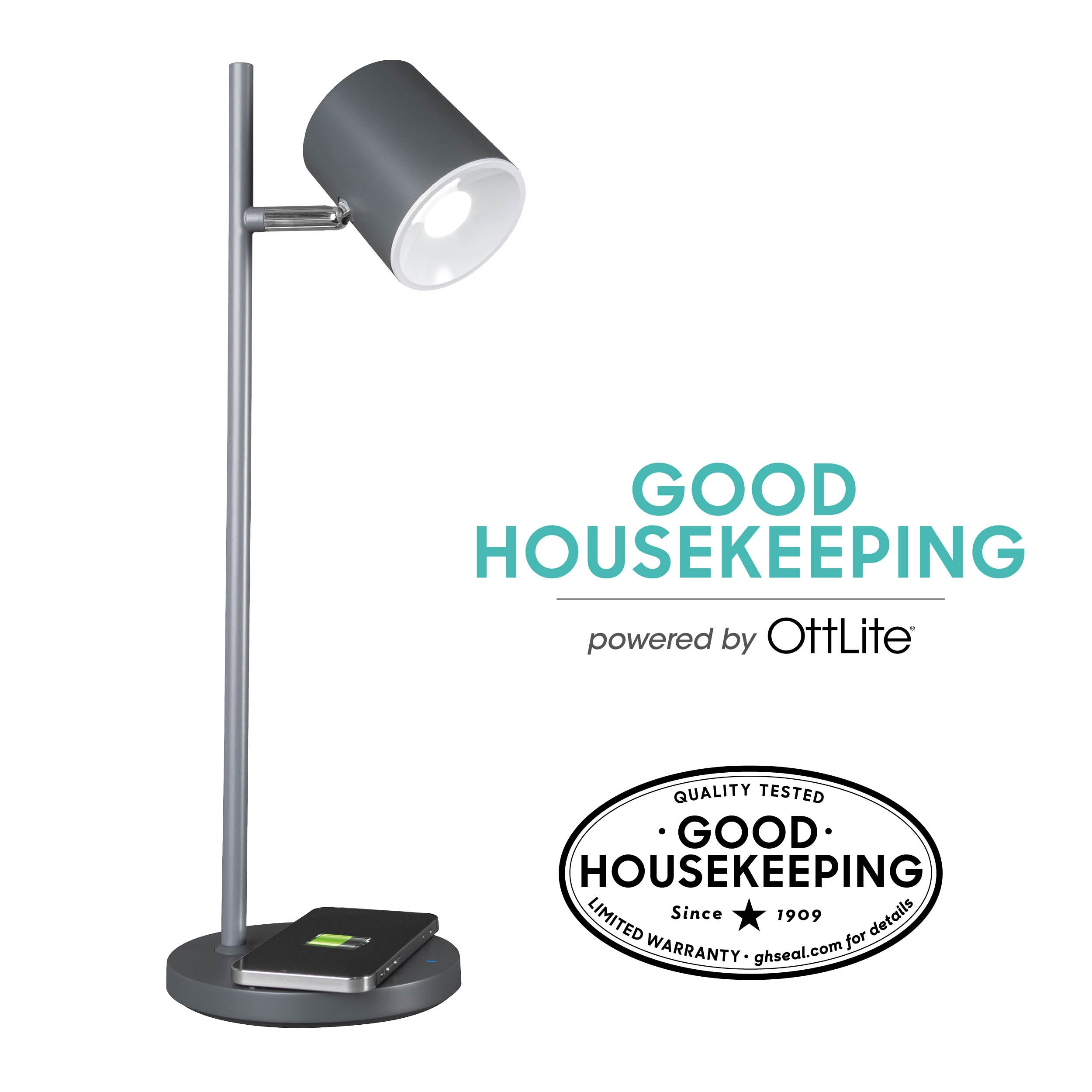 Good Housekeeping by OttLite Modern LED Desk Lamp