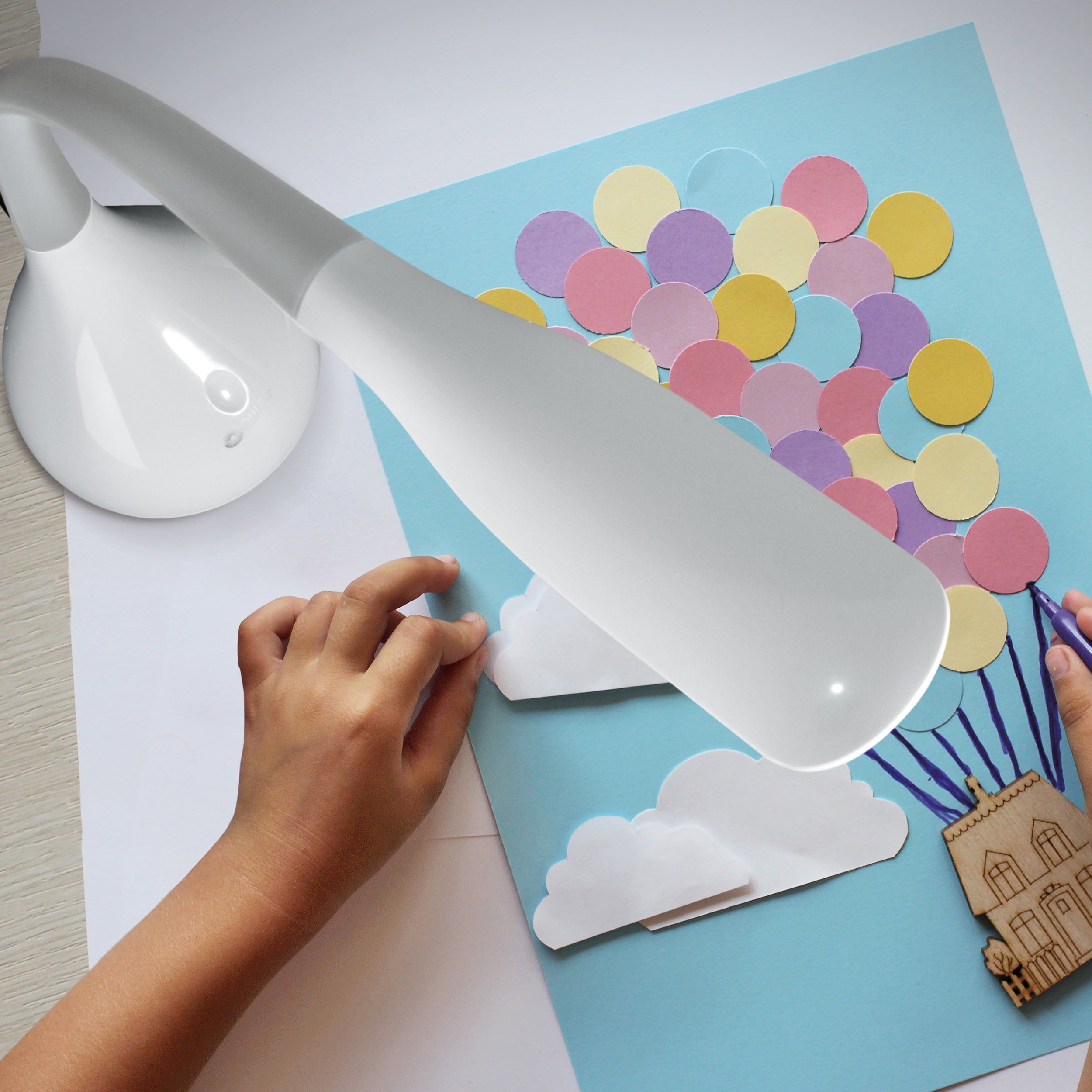 Creative Curves LED Desk Lamp with USB