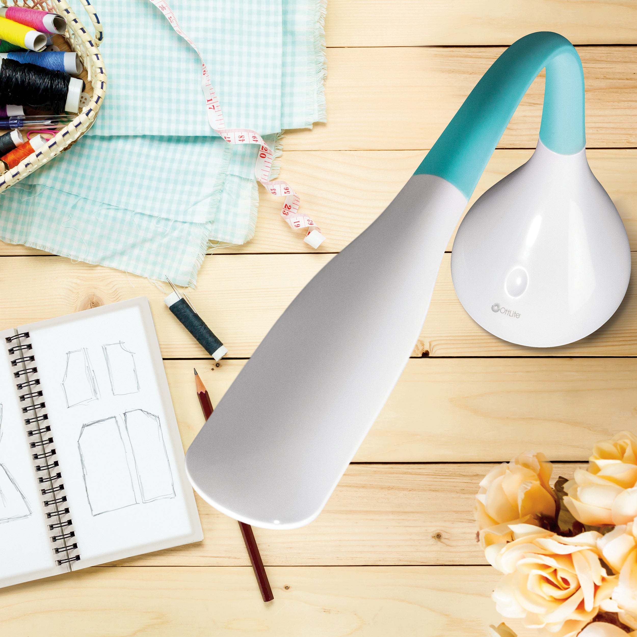 Creative Curves LED Desk Lamp with USB