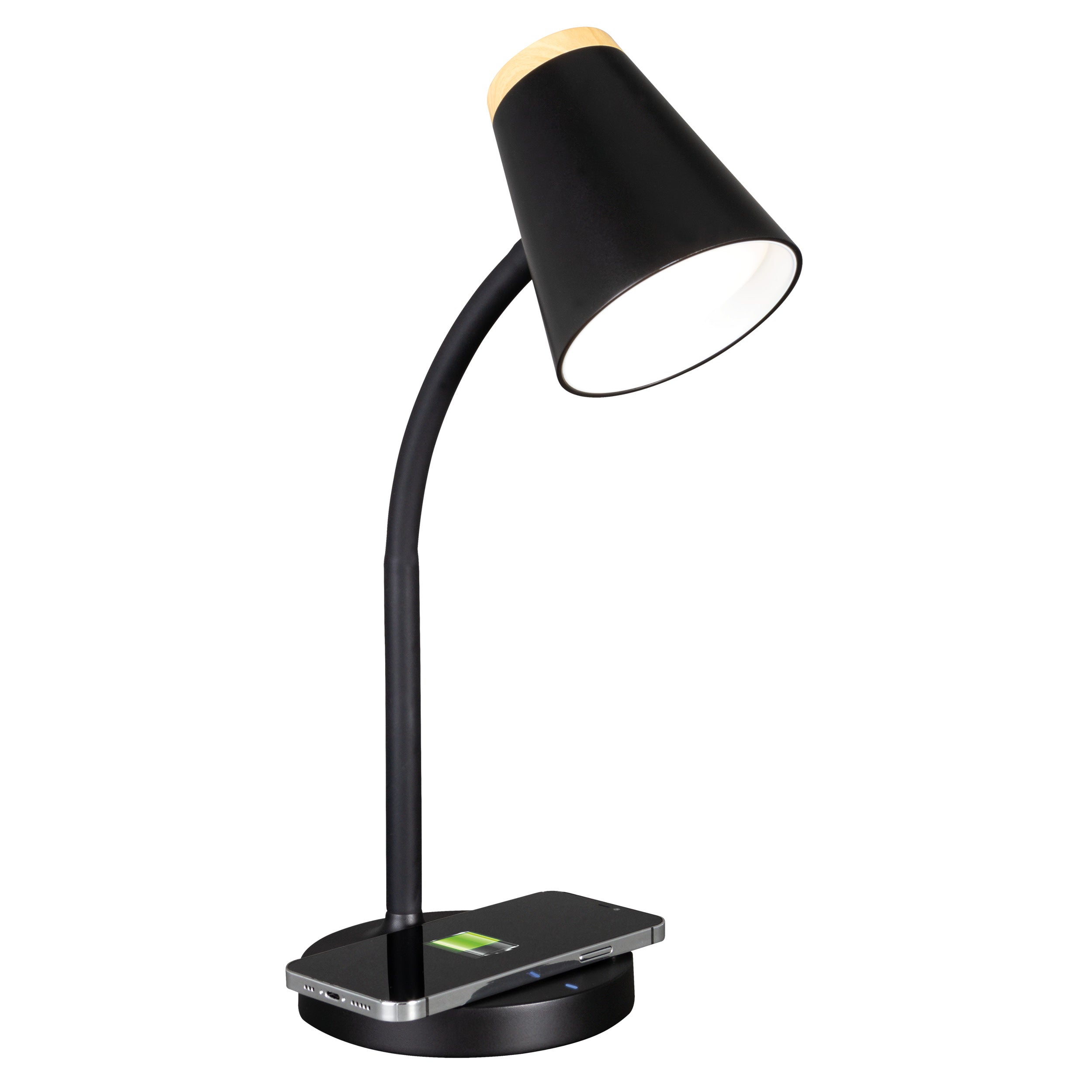 Gleam LED Desk Lamp with Wireless Charging