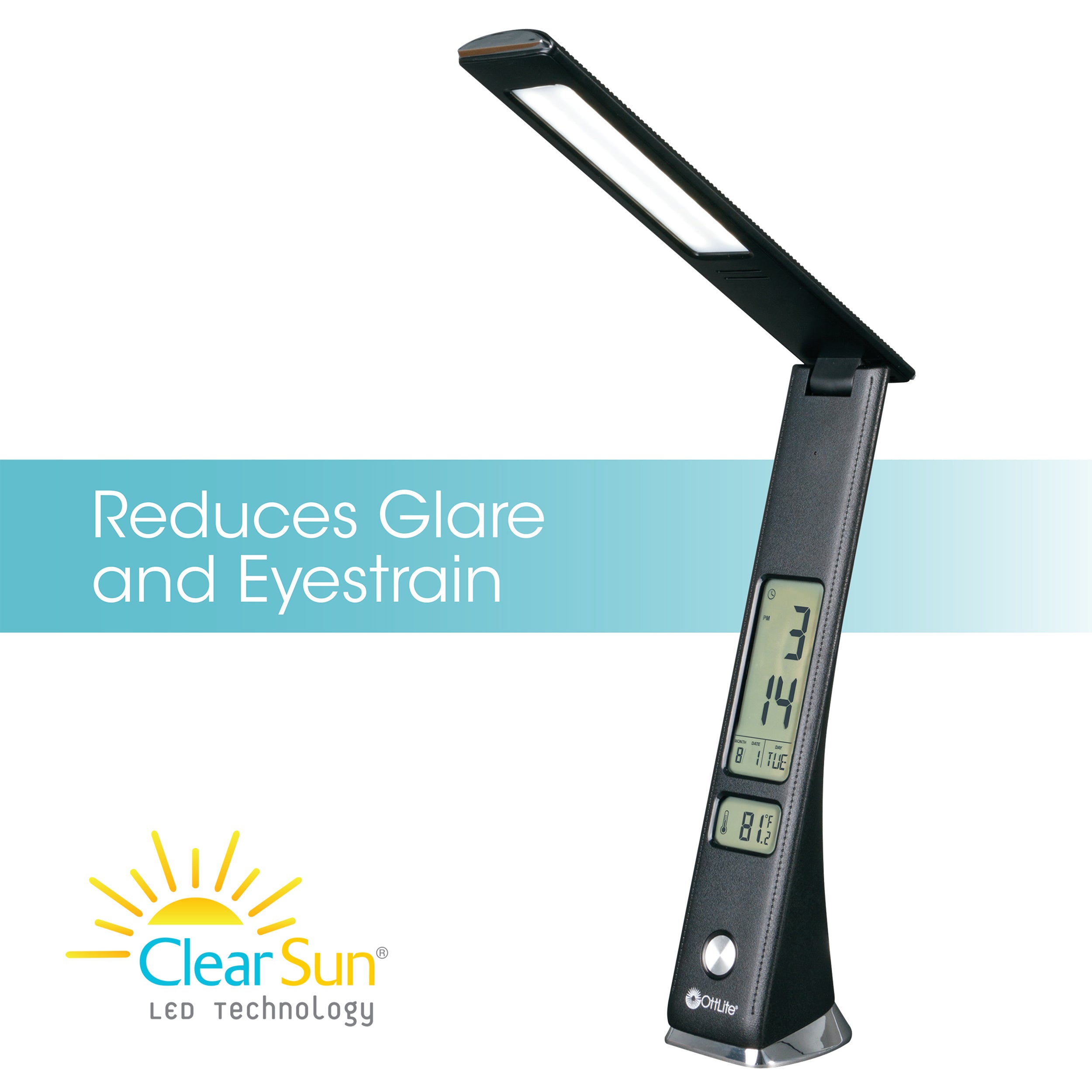 Prevention by OttLite | Task Lamp with Digital Display | ClearSun LED ...