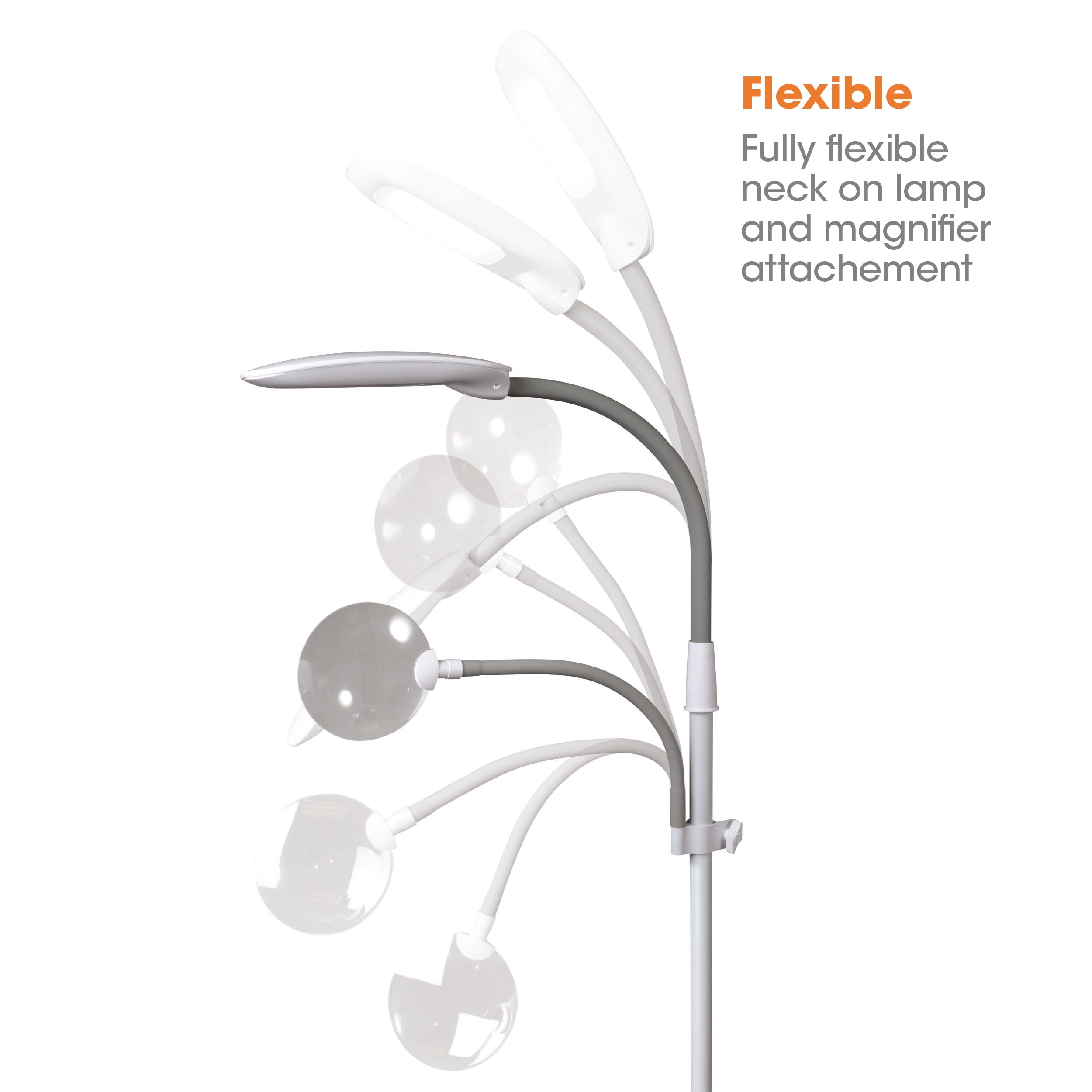 EasyView LED Craft Floor Lamp with Magnifier