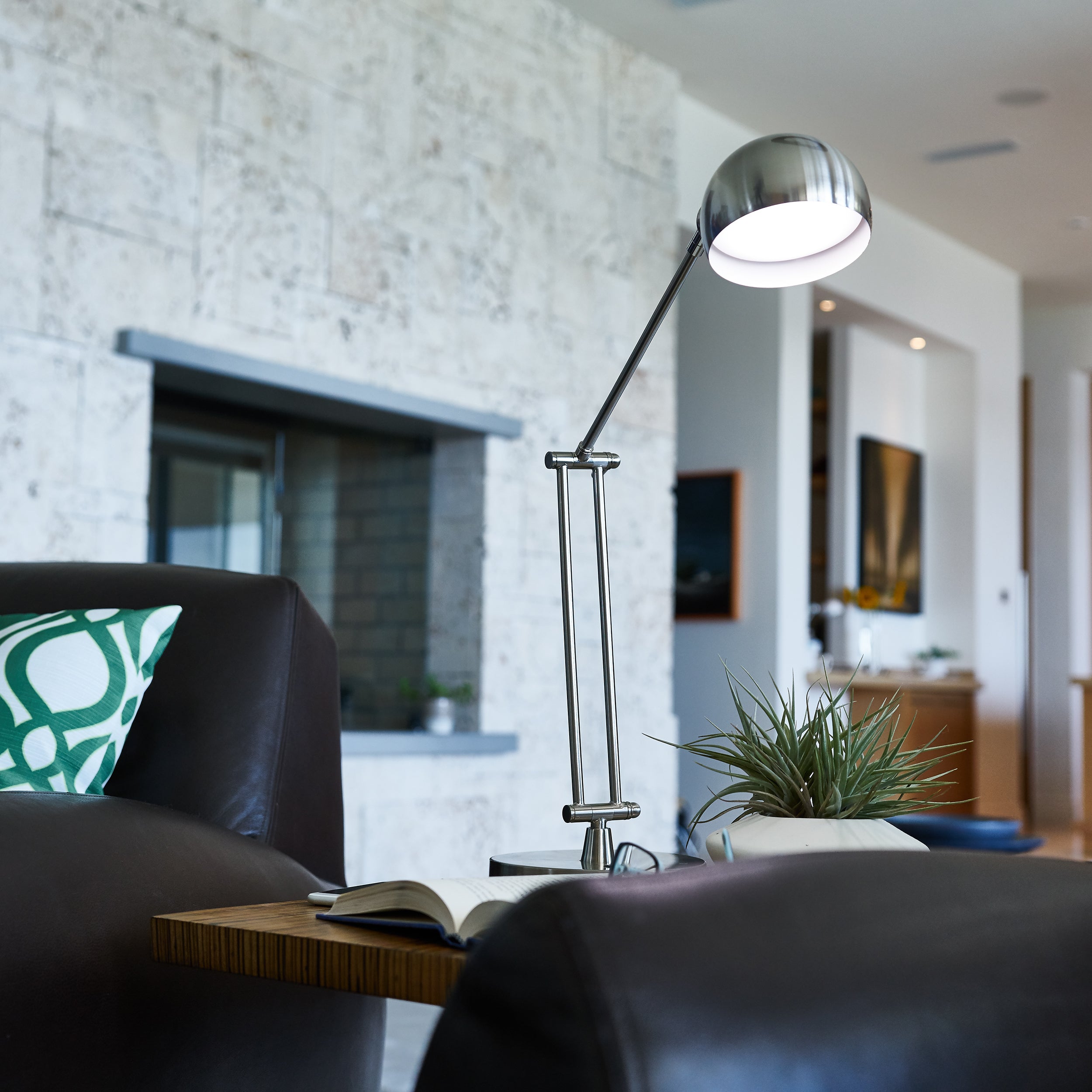 Refine LED Desk Lamp - Brushed Nickel