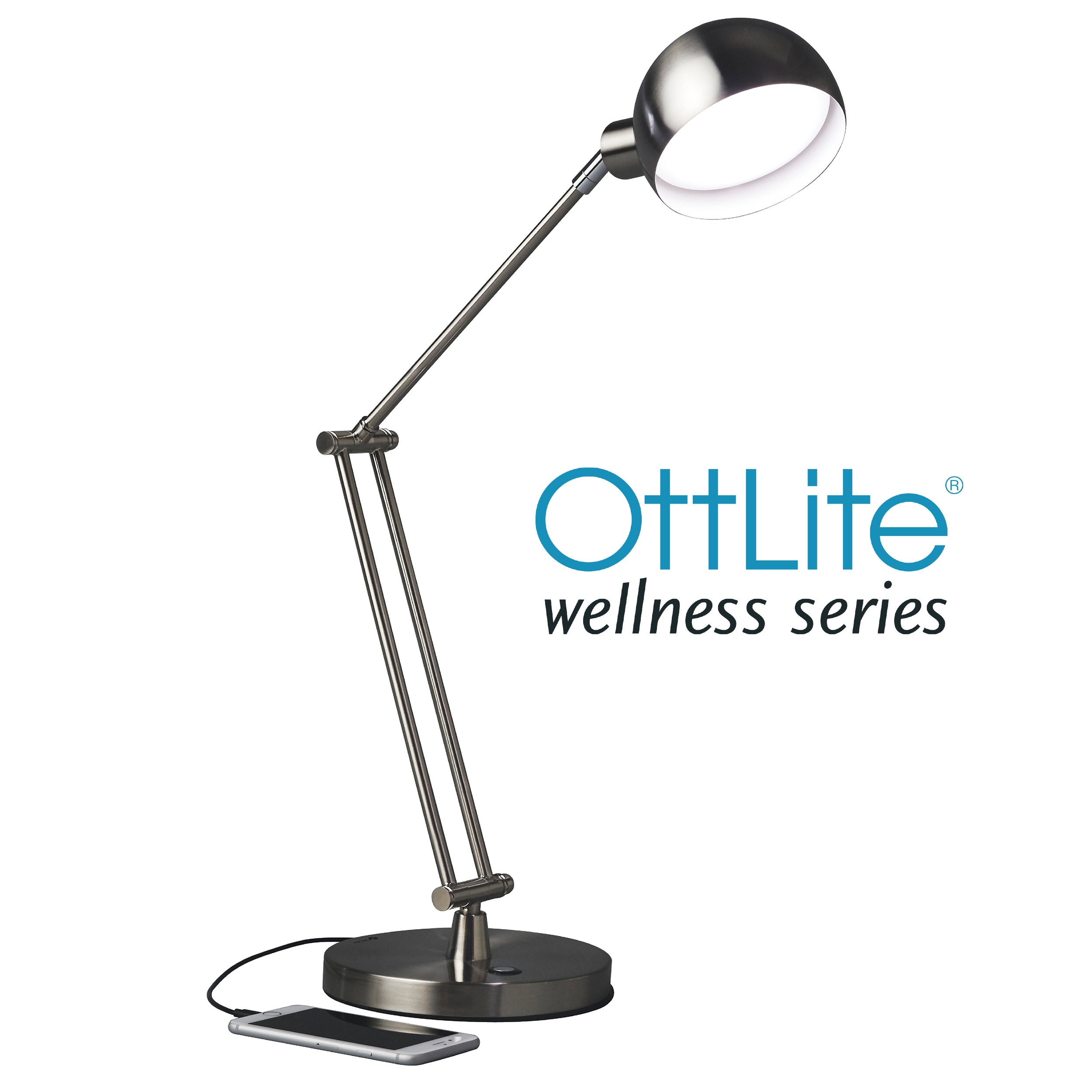 Refine LED Desk Lamp - Brushed Nickel
