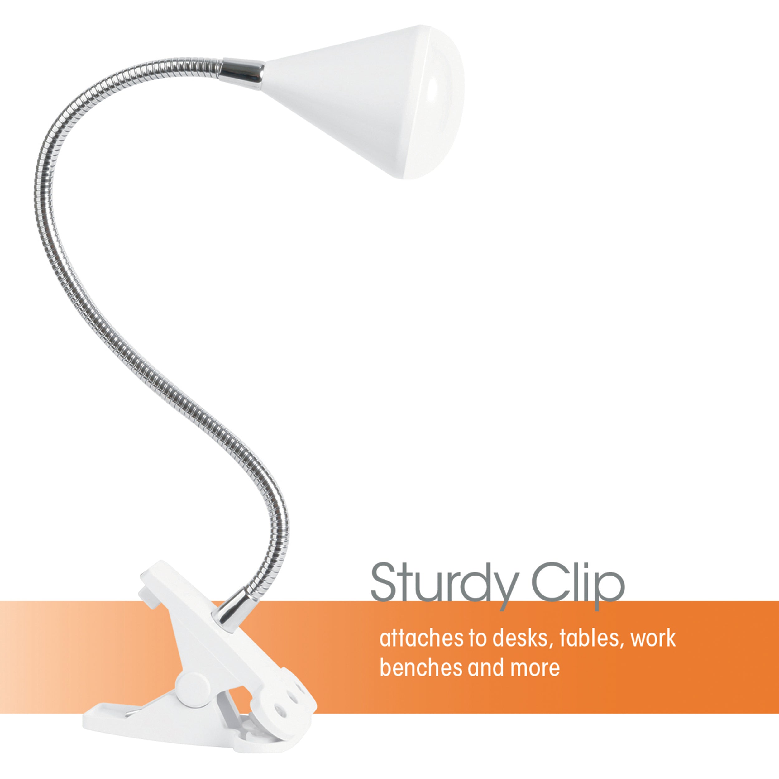 LED Cone Clip Lamp