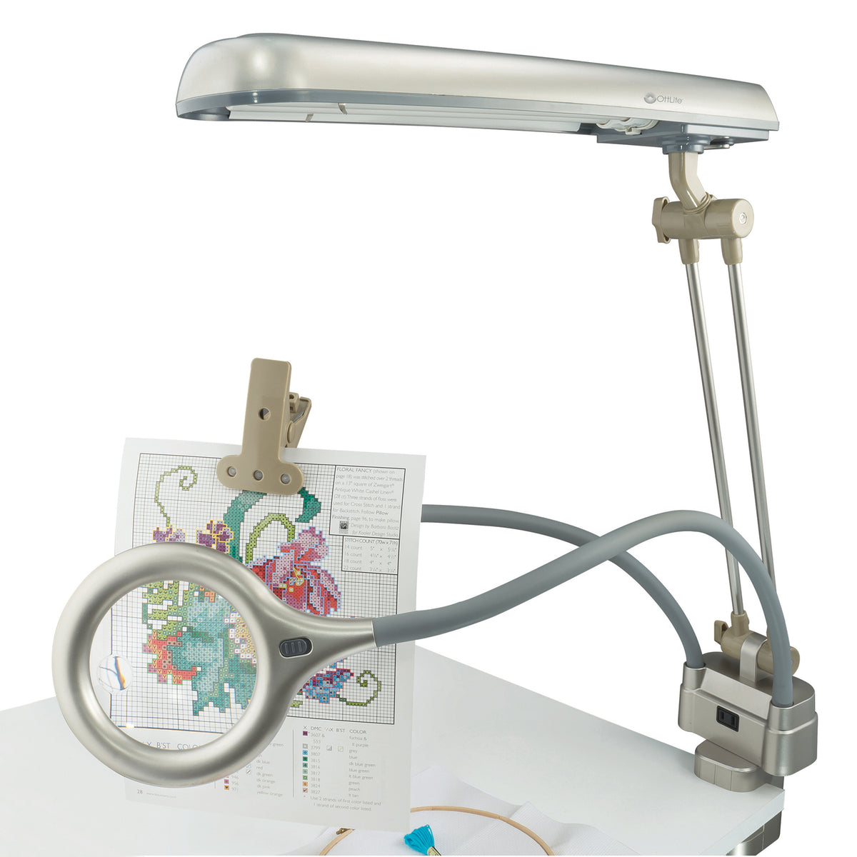 Optigen Lamp Ott Lite Magnifying Lamp: Bright, Clear Vision for Precision Tasks
