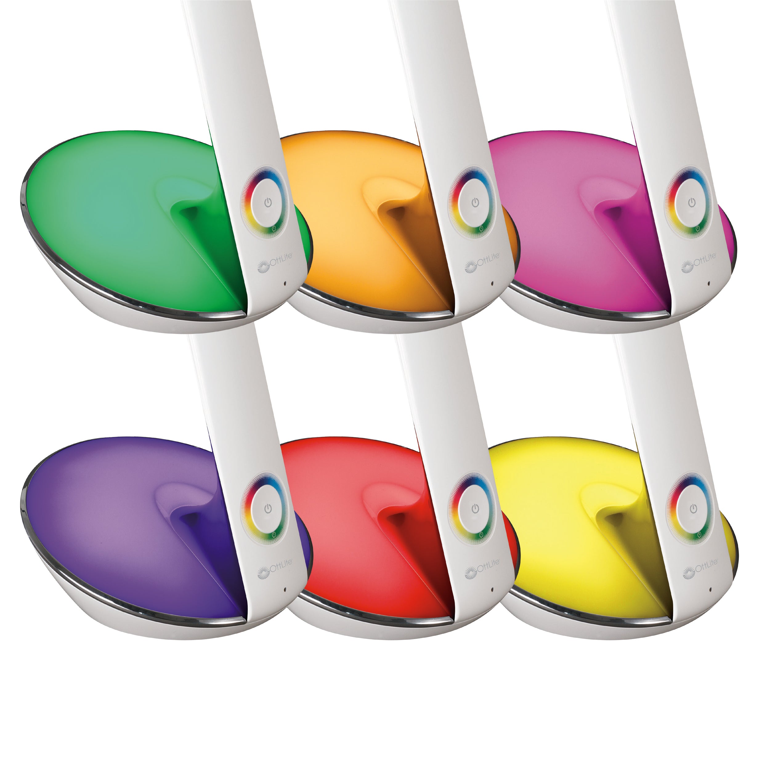 LED Desk Lamp with Color Changing Base and USB