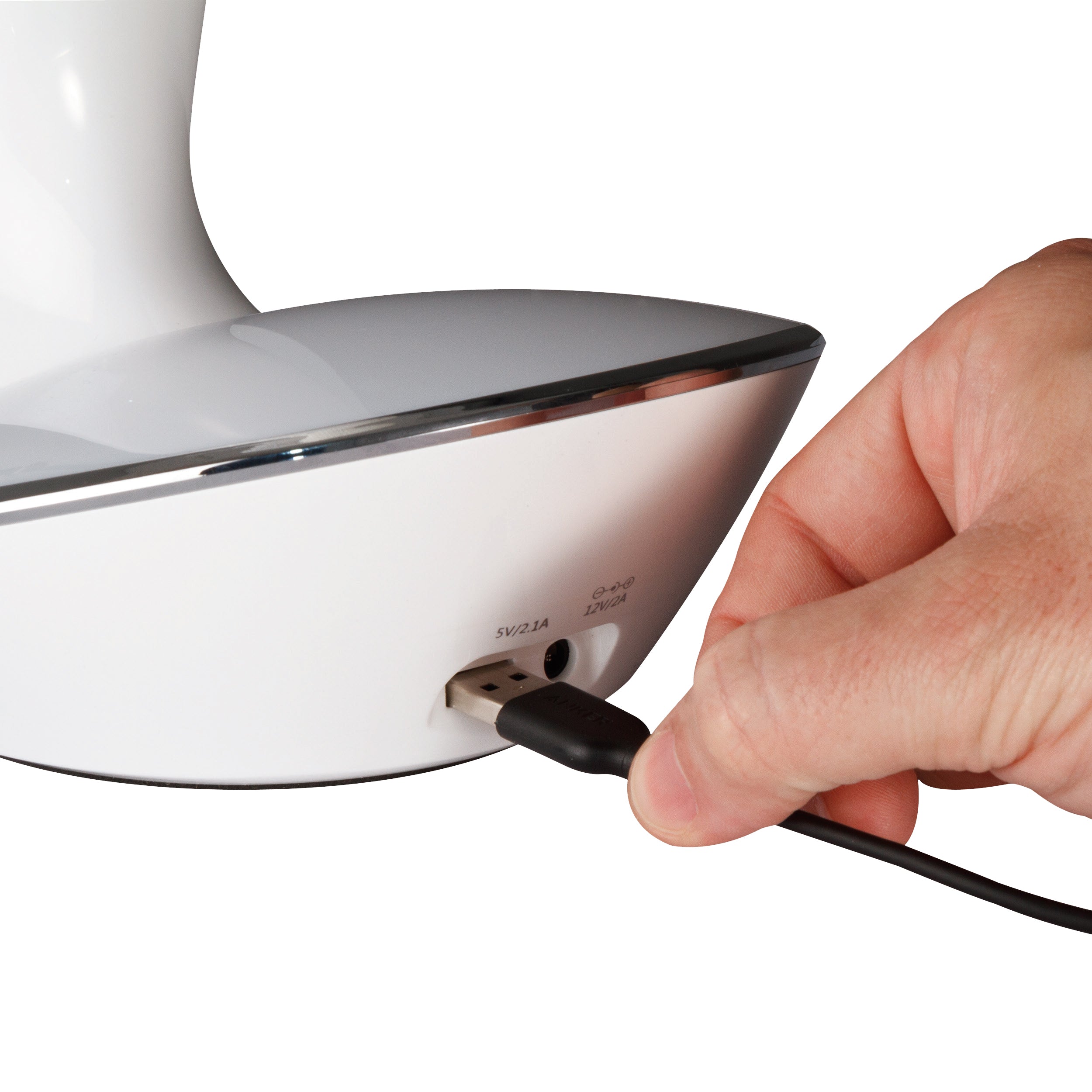 LED Desk Lamp with Color Changing Base and USB