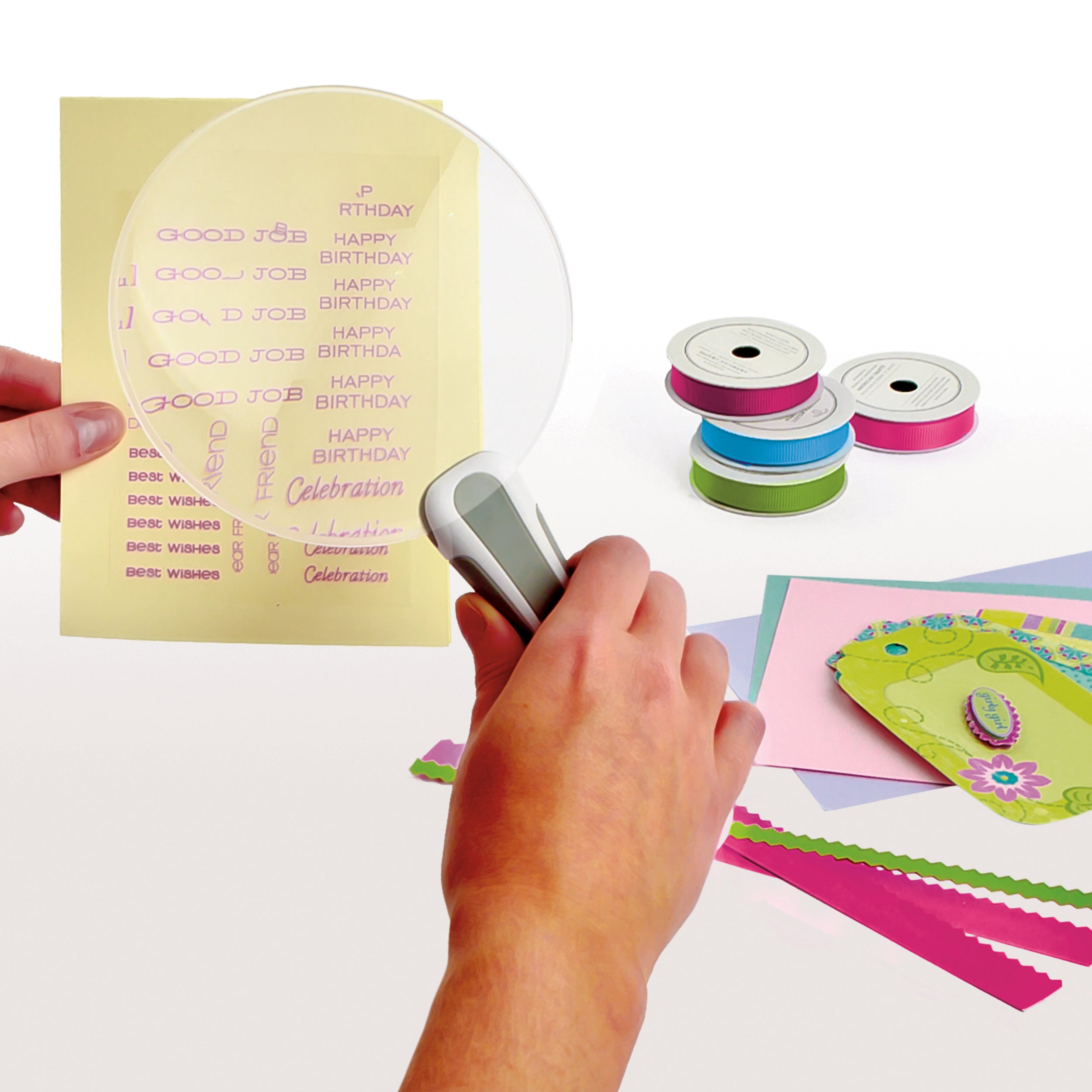 5-Inch Rimless LED Handheld Magnifier